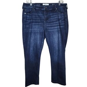Liverpool‎ Los Angeles Eco Logical Hi-Rise Slim Jeans Dark Wash Blue Plus Sz 18W